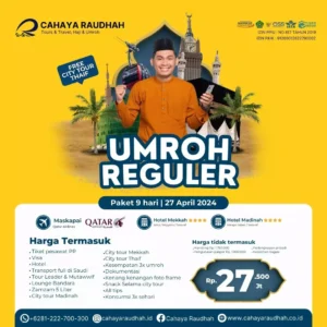 Umroh Reguler 27 April 2024