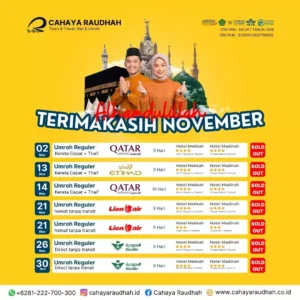 Paket Umroh November 2023