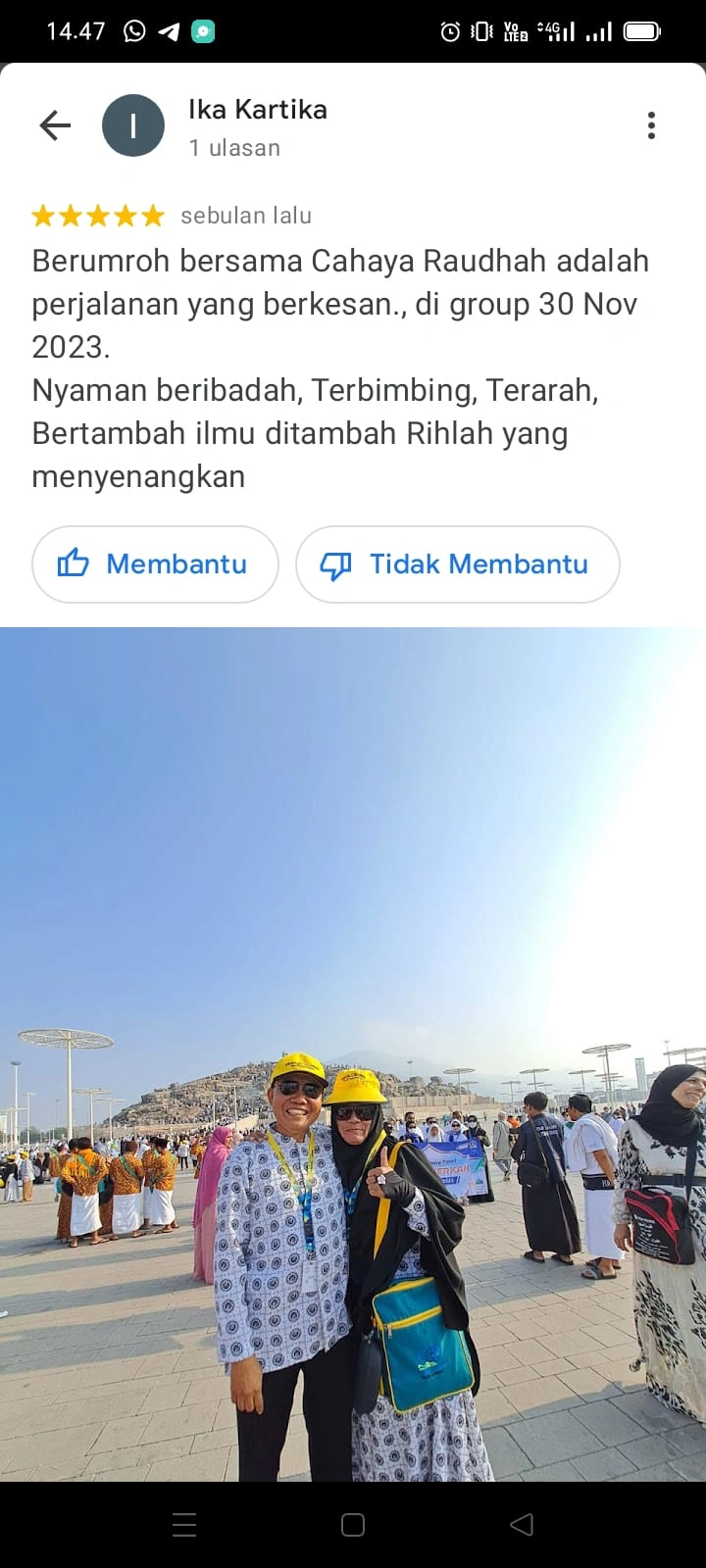 Testimoni Jamaah Cahaya Raudhah 3