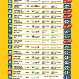 Update Jadwal Umroh Cahaya Raudhah 5 Juli 2024