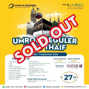 Paket Umroh Sold Out 1 September Cahaya Raudhah