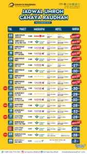 Update Seat 30 Juli 2024 Cahaya Raudhah