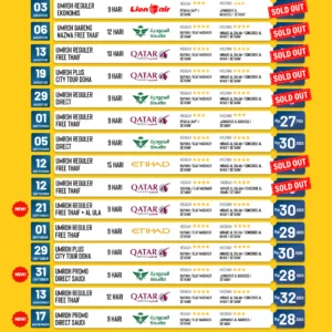Update Seat 30 Juli 2024 Cahaya Raudhah