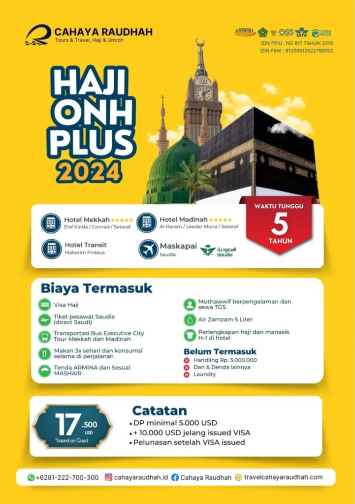 Paket Haji Travel Umroh dan Haji Purwokerto banyumas Cahaya Raudhah