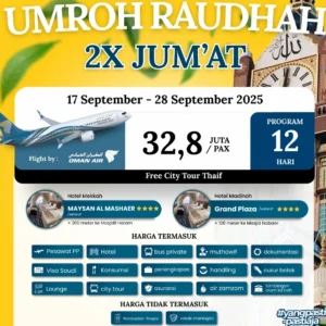 paket umroh 17 September 2025 | Travel Umroh | Cahaya Raudhah