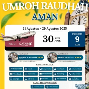 Paket Umroh 21 Agustus 2025 | Travel Umroh | Travel haji