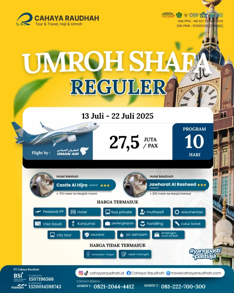 Paket Umroh 13 Juli 2025 | Travel Umroh | Travel haji