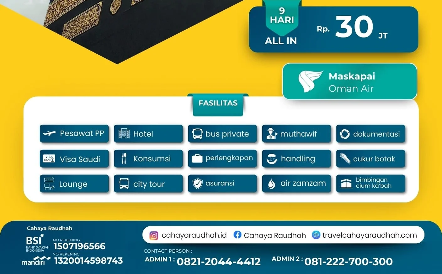 Gambaran dan Rundown Umroh 9 hari | Travel Umroh | Travel haji