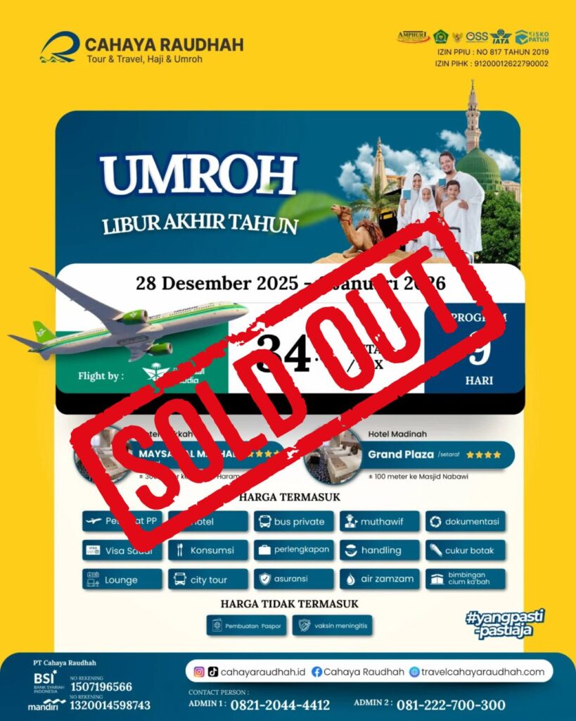 Paket Umroh 28 Desember 2025