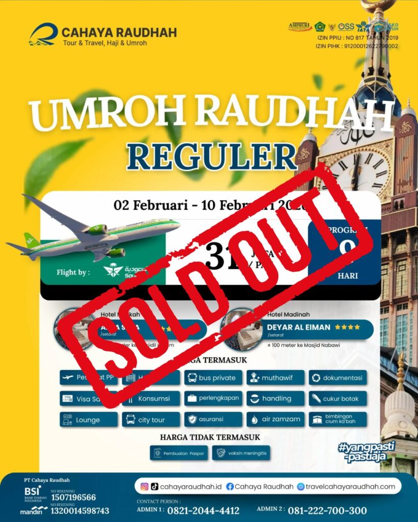 Paket Umroh 2 Februari